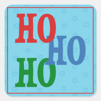 Stickers étiquette cadeau Festive Blue Polka Dot H