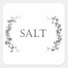 Stickers Étiquette Conteneur de sel Design Vin Cla
