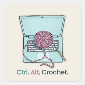 Stickers Étiquette Crochet