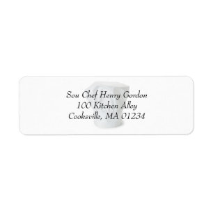 Stickers Étiquette de adresse Casquette chef