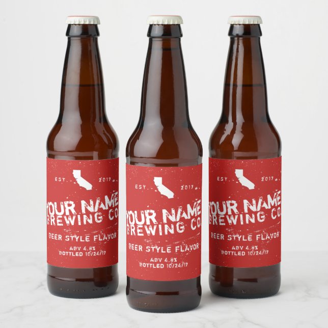Stickers Étiquette de bière personnalisés (Bouteilles)