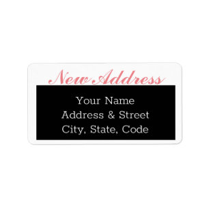Stickers Étiquette de nouvelle adresse de déplacem