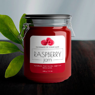 Stickers Étiquette de produit de confiture de fram