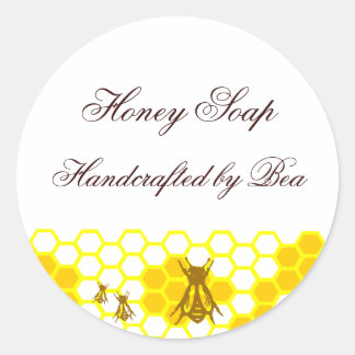 Stickers Étiquette de savon personnalisé Honey Bee
