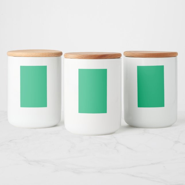 Stickers Étiquette Emerald Green Food - Set de 10 (Bouteilles)