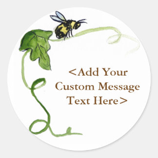 Stickers Étiquette miel abeille et vigne verte