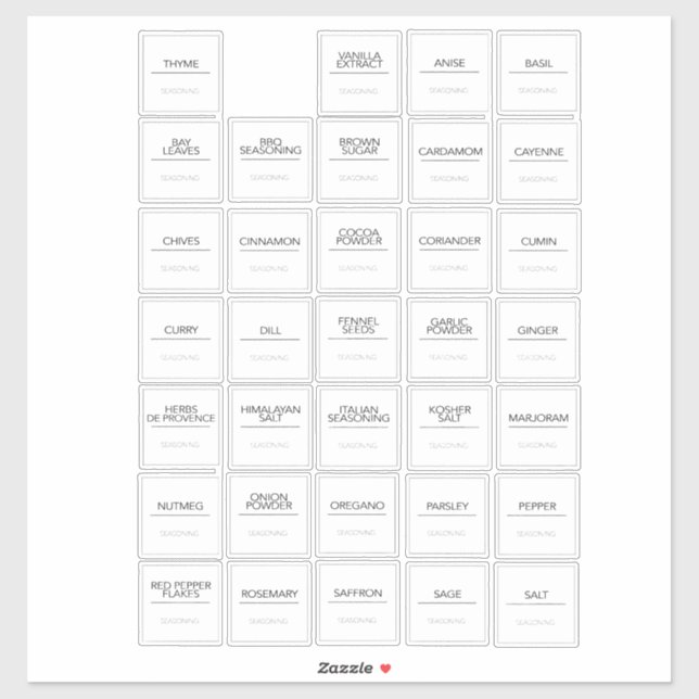 Stickers Étiquettes (Feuille)