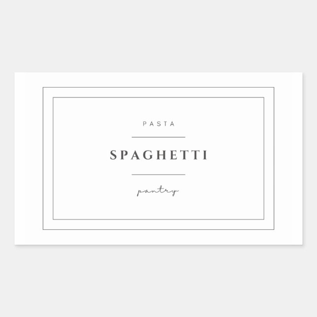 Stickers Étiquettes de pâtes spaghetti (Devant)