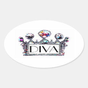 Stickers Étiquettes Diva Tiara