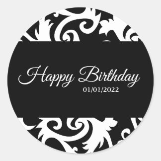 Stickers Étiquettes en noir et blanc