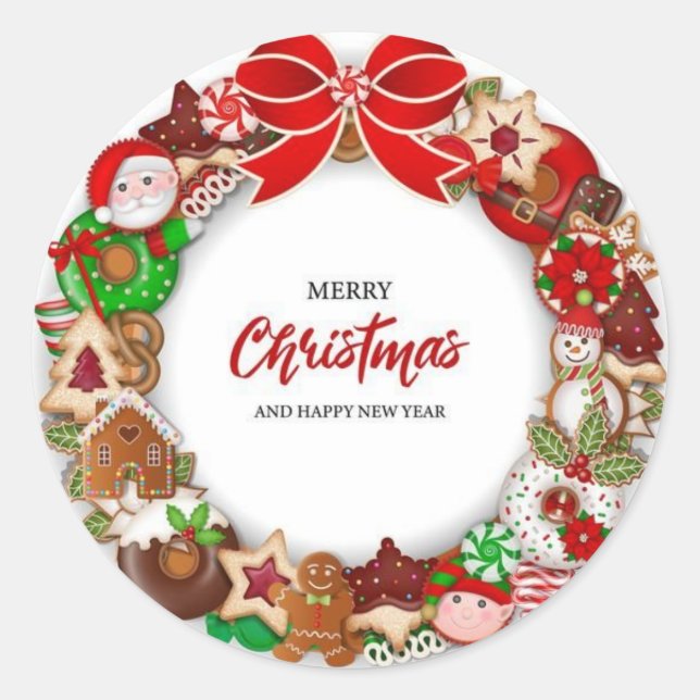 Stickers & Étiquettes Joyeux Noël (Devant)