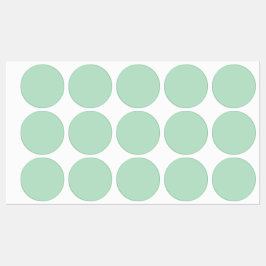 Stickers Étiquettes ronds de Mint vert
