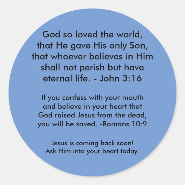 Stickers Evangile (Devant)