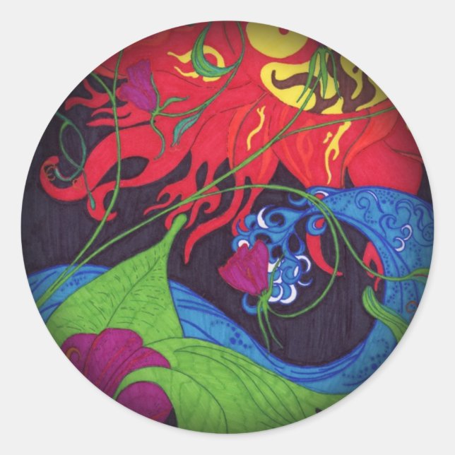 Stickers Fade to Black Round (Devant)