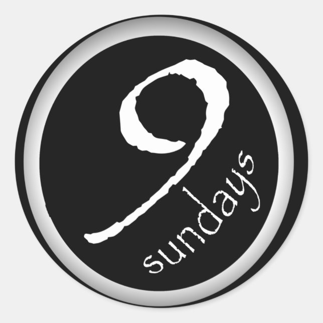 Stickers Fade to Black Round (Devant)