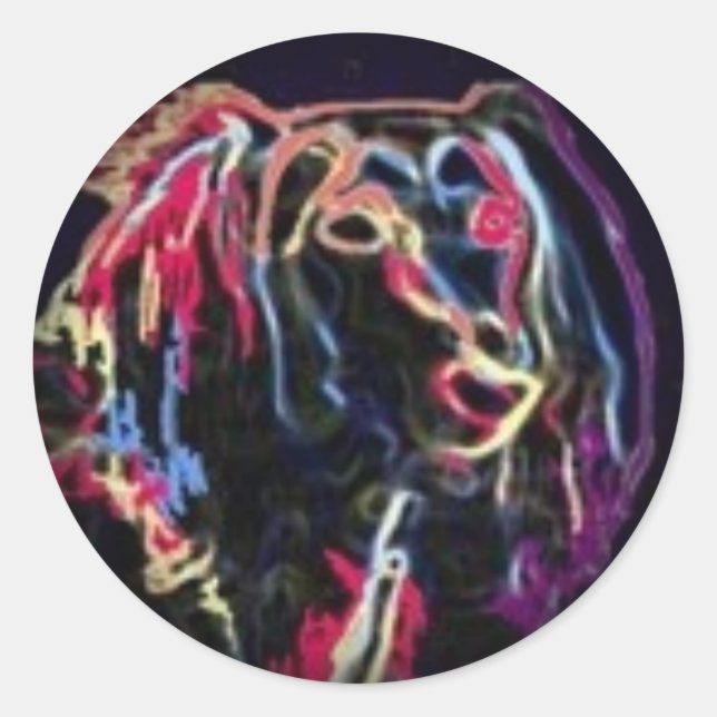 Stickers Fade to Black Round (Devant)