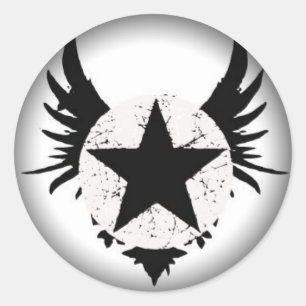 Stickers Fade to Black Round