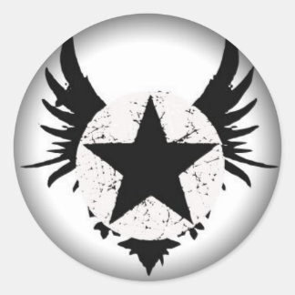 Stickers Fade to Black Round