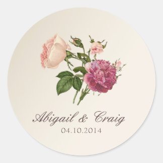Stickers Faire-part de mariage botaniques victorie