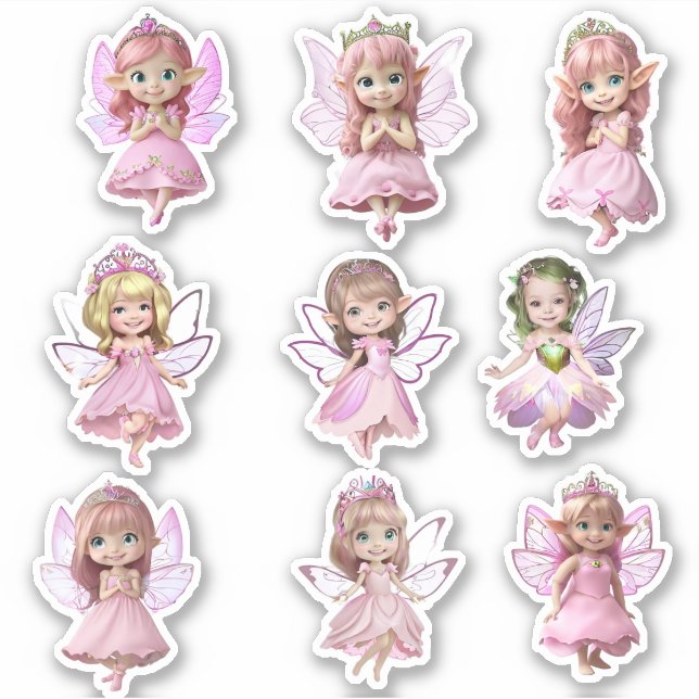 Stickers Fairy Cute 3 (Devant)