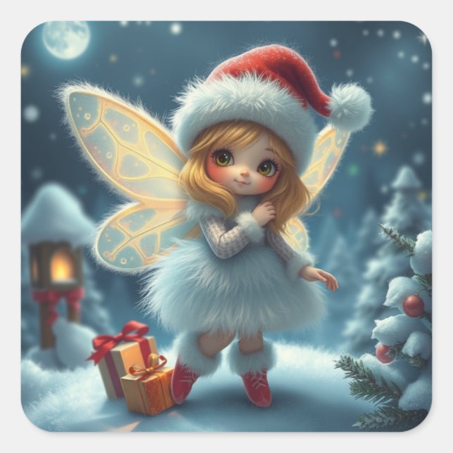 Stickers Fairy d'hiver mignons (Devant)