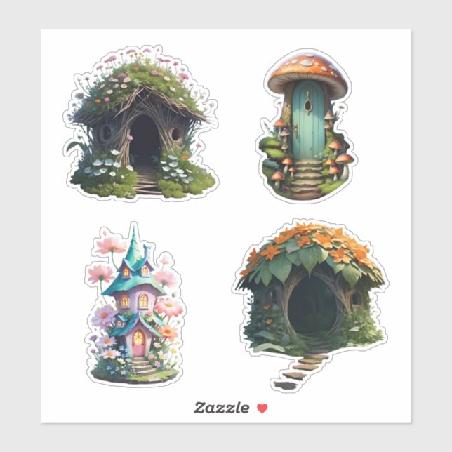 Stickers Fairy House (Feuille)