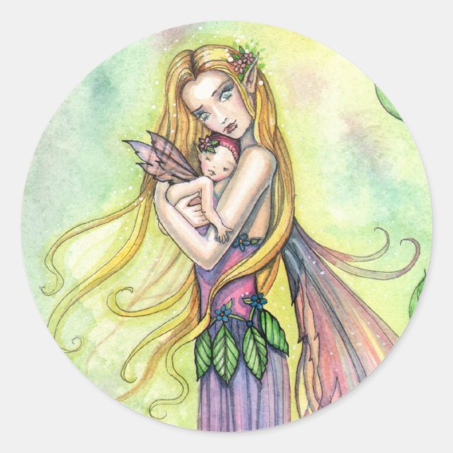 Stickers Fairy Mother and Baby (Devant)