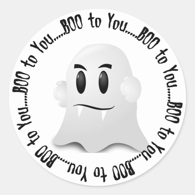 Stickers fantômes d'Halloween (Devant)