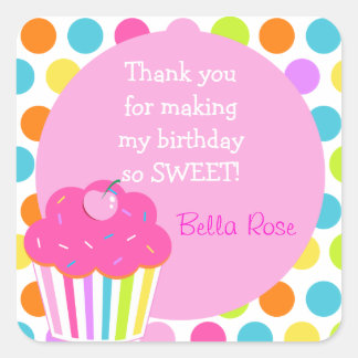 Stickers Faveur Cupcake