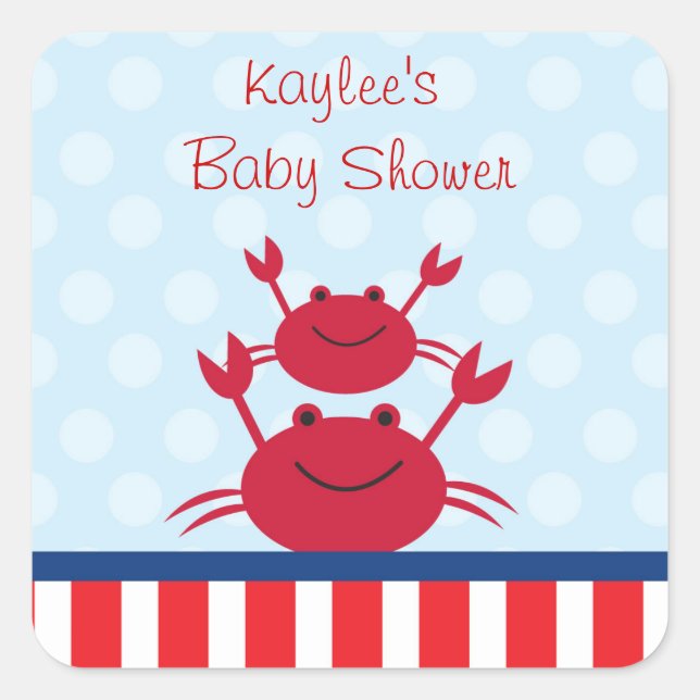 Stickers Faveur Nautique Crabe (Devant)