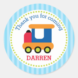 Stickers Faveur Train (Garçons Anniversaire)