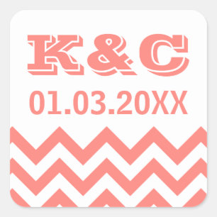 Stickers Favour Mariage Chevron