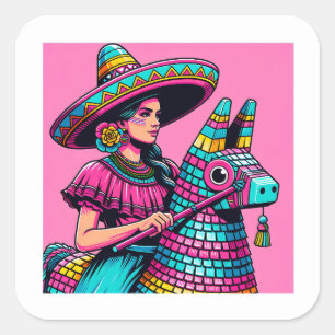 Stickers Festif Funny Fiesta Piñata Party