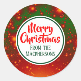 Stickers Festive Fractal Christmas (Cercle Vert)
