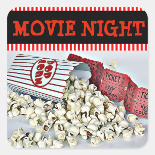Stickers fête d'anniversaire de la nuit du cinéma 