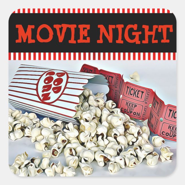 Stickers fête d'anniversaire de la nuit du cinéma  (Devant)