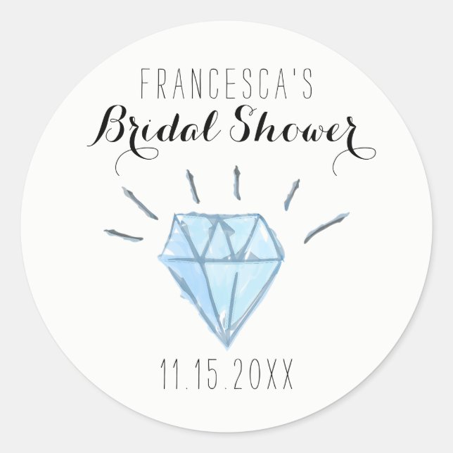 Stickers Fête des mariées diamant Favoriser - Merc (Devant)