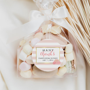 Stickers Fête des mariées Favoriser Bande rose e