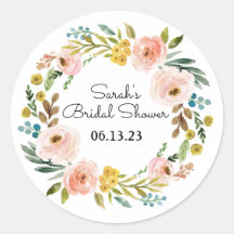 Stickers Fête des mariées Favoriser Floral Automne