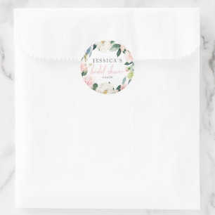 Stickers Fête des mariées florale Airy Blush Favor