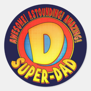 Stickers Fête des pères Super Papa