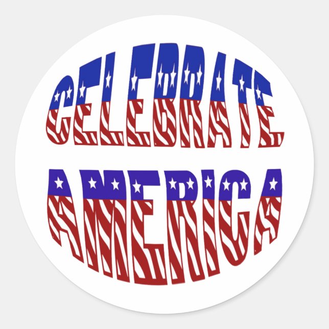 Stickers Fêter America Flag Police #1 (Devant)
