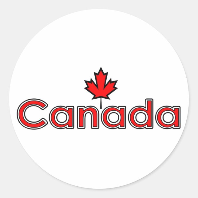 Stickers Feuille d'érable du Canada (Devant)