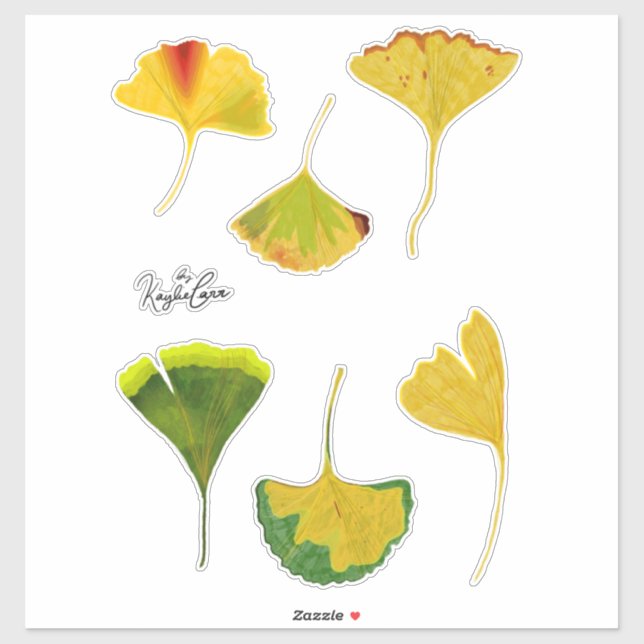 Stickers Feuille Gingko (Feuille)