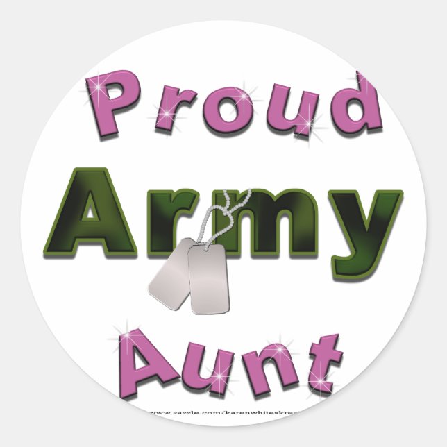 Stickers Fiers Tantes Armée (Devant)