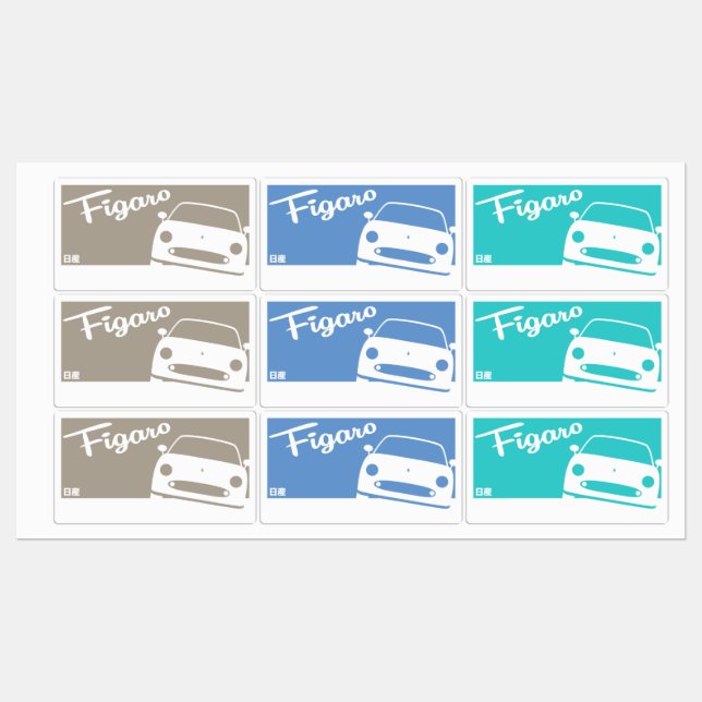 Stickers Figaro (Feuille)