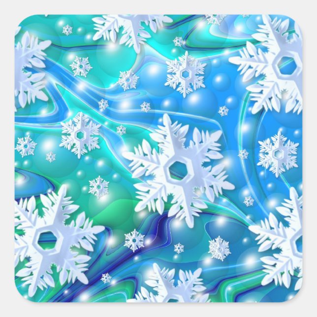 Stickers Flakes Bleus (Devant)