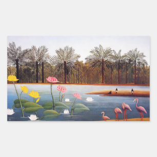 Stickers Flamants roses Henri Rousseau