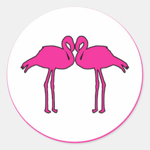 Stickers Flamants roses roses