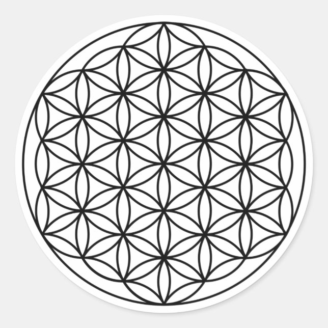 Stickers Fleur de Manifestation de Vie | 6 ct. (Devant)